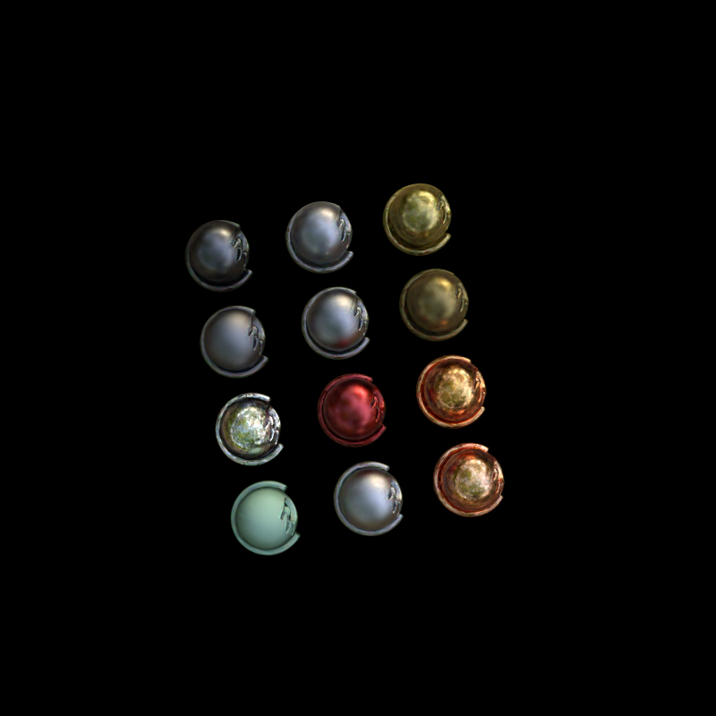 Materials view with bit accuracy 0.40625