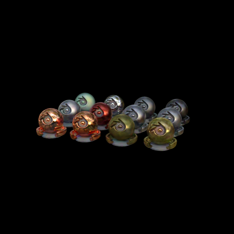 Materials view with bit accuracy 0.34375